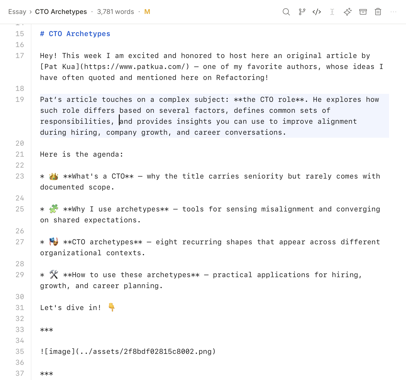 Plain Markdown files